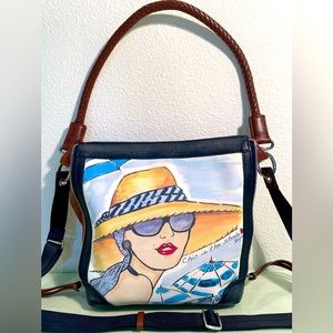 Brighton California Beach Chic in the Shade Fashionista Crossbody Bag - Rare